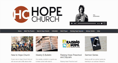 Desktop Screenshot of hopechurchnwa.com