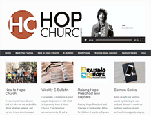 Tablet Screenshot of hopechurchnwa.com